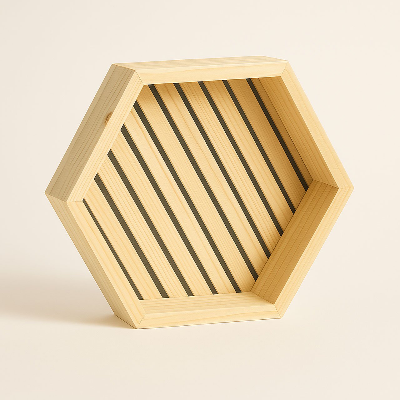 01-5.jpg Hexagonal Basket Without Handle | Small & Large Wooden Fruit & Vegetable Basket - Image 1