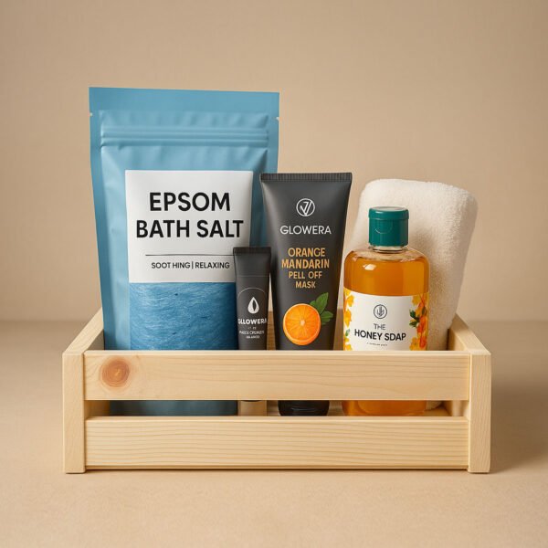 Pinewood Wood Square Basket Tray | Gifting | Storage | Gift Hamper with MDF Base