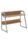 KRAYOG STAVA Desk – Modern Study & Office Table with Metal Base, Maple Finish & Dual Storage Shelves