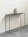 KRAYOG Minimalist Entryway Table – Steel & Sheet Metal Console with 1 Shelf (Black or White)
