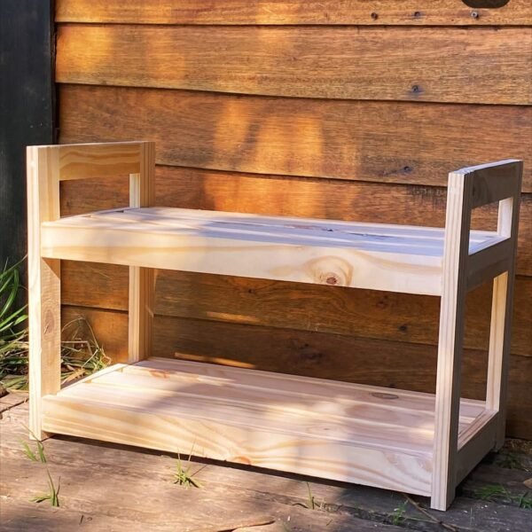 Handcraft Two-Level Wood Rack
