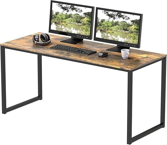 Computer Desk for Office, Study Table for Home, Modern Computer Desk for Work, Home Study and Writing Table, Plywood Desk, Rustic Brown_120x60x75 cm (Rustic Brown)
