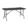 5 Feet Rectangle Table with Metal Legs (Brown) - Image 4