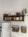 Rustic Wooden Kitchen Wall Shelf with Wire Storage Baskets