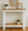 Two-Tone Farmhouse Console Table with Natural Wood Top