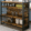 Industrial Wood Bar Cart with Wine Glass Rack