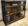 Industrial Wood Bar Cart with Wine Glass Rack - Image 3
