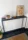 KRAYOG Minimalist Entryway Table – Steel & Sheet Metal Console with 1 Shelf (Black or White) - Image 4