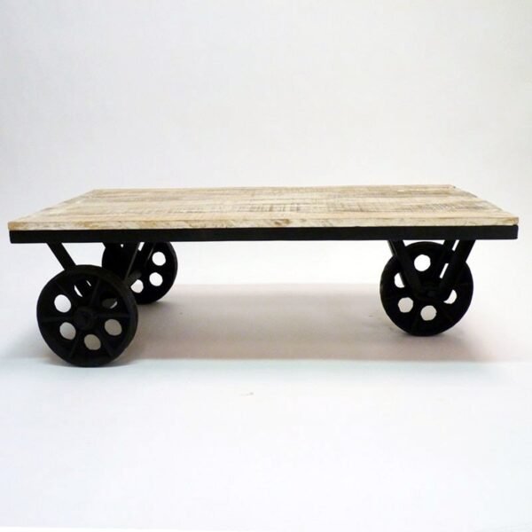 Krayog Hawaii Centre Table, Solid Eclectic Metal Construction, Standout Retro Look for Funky Living Room