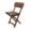 Krayog Art Wooden Folding Chair, 38 cm Size, Brown, for for Living Room,Garden Chair for Bedroom & Blacony- Study Chair