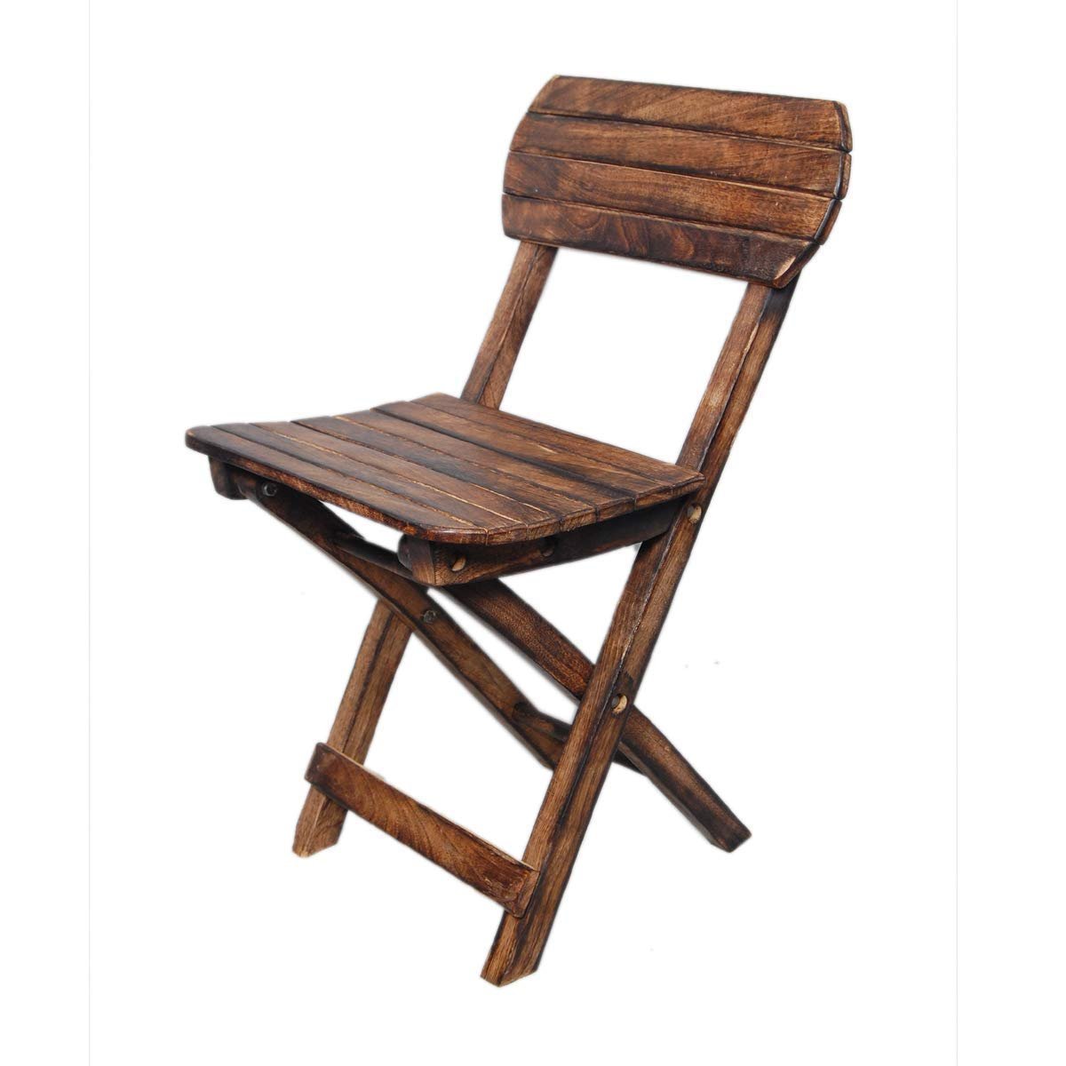 61WRb48EhAL._SL1200_ Krayog Art Wooden Folding Chair, 38 cm Size, Brown, for for Living Room,Garden Chair for Bedroom & Blacony- Study Chair - Image 1
