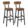 Krayog Bar Stool Set of 2 Bar Chairs Breakfast Bar Chairs with Footrest Counter Bar Stools, for Dining Room, Kitchen, Bar Chair