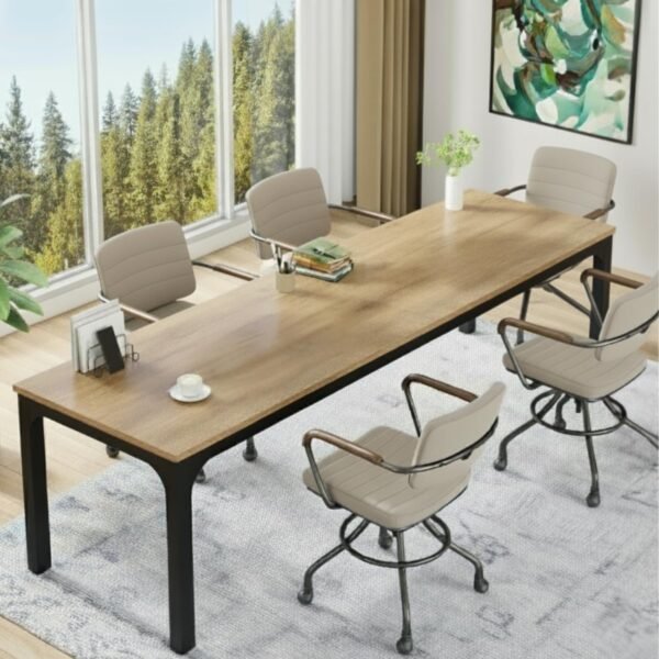 Krayog Simplon Desk | Meeting Table | Conference Table | Large Office Desk | 180 CM Long x 70 CM Wide | Forest | DIY.