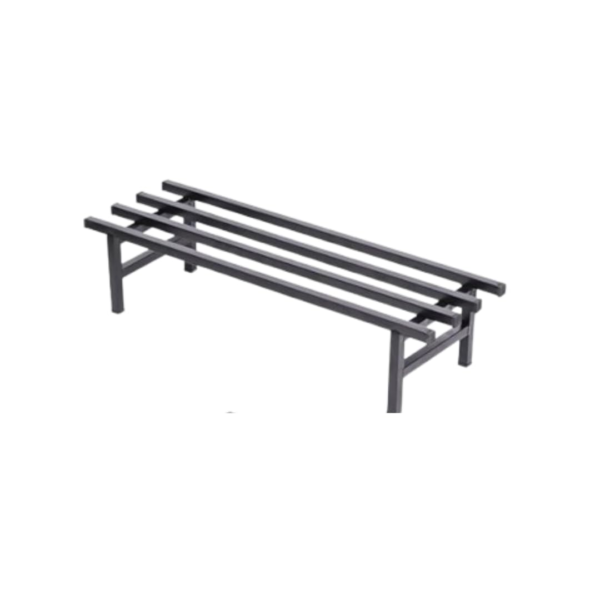 KRAYOG Heavy Duty Rectangular Plant Stand | Modern Decorative Metal Plant Holder for Balcony, Garden, Indoor & Outdoor Use (Black, Pack of 1)