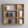 KRAYOG Five-Compartment Wooden Wall-Mounted Shelf – Light-Burnished Finish for Kitchen Mugs and Collectible Figurines Display