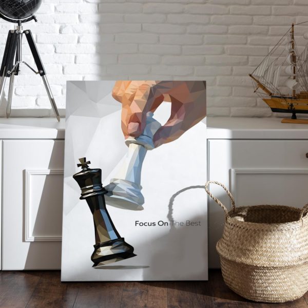 KRAYOG "Strategic Victory Canvas Gallery Wrap Framed Painting – Premium Wall Art for Living Room, Bedroom & Office Décor | Ready to Hang | 20 x 30 Inches (DS1436 A)**"