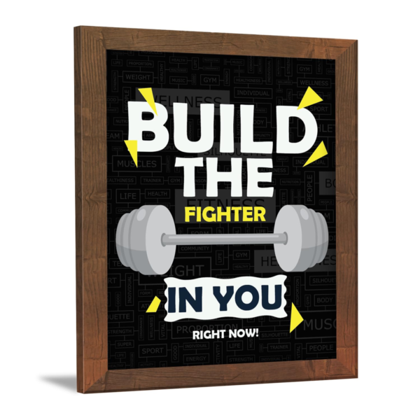 KRAYOG Gym Motivational Wall Frame – 9 x 13.5 Inch | Black Frame with Acrylic | Fitness Quote Wall Art for Gym Room, Home & Office | Ready to Hang (Theme 11)